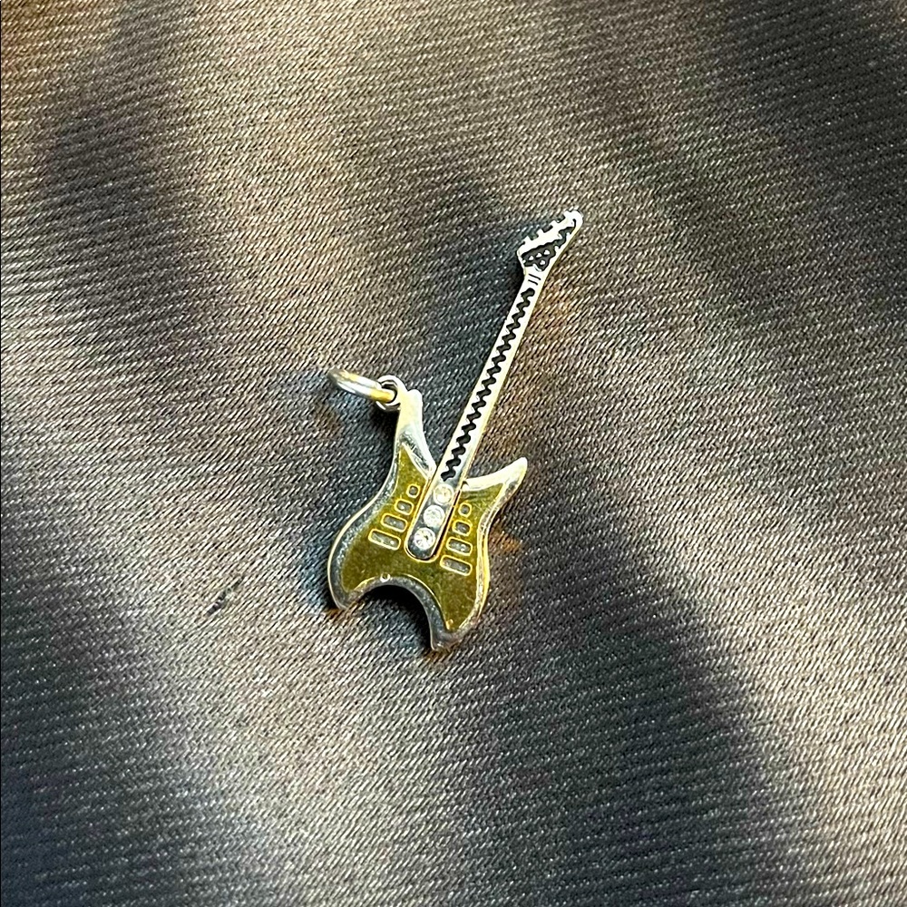 Stainless Steel Electric Guitar Pendant